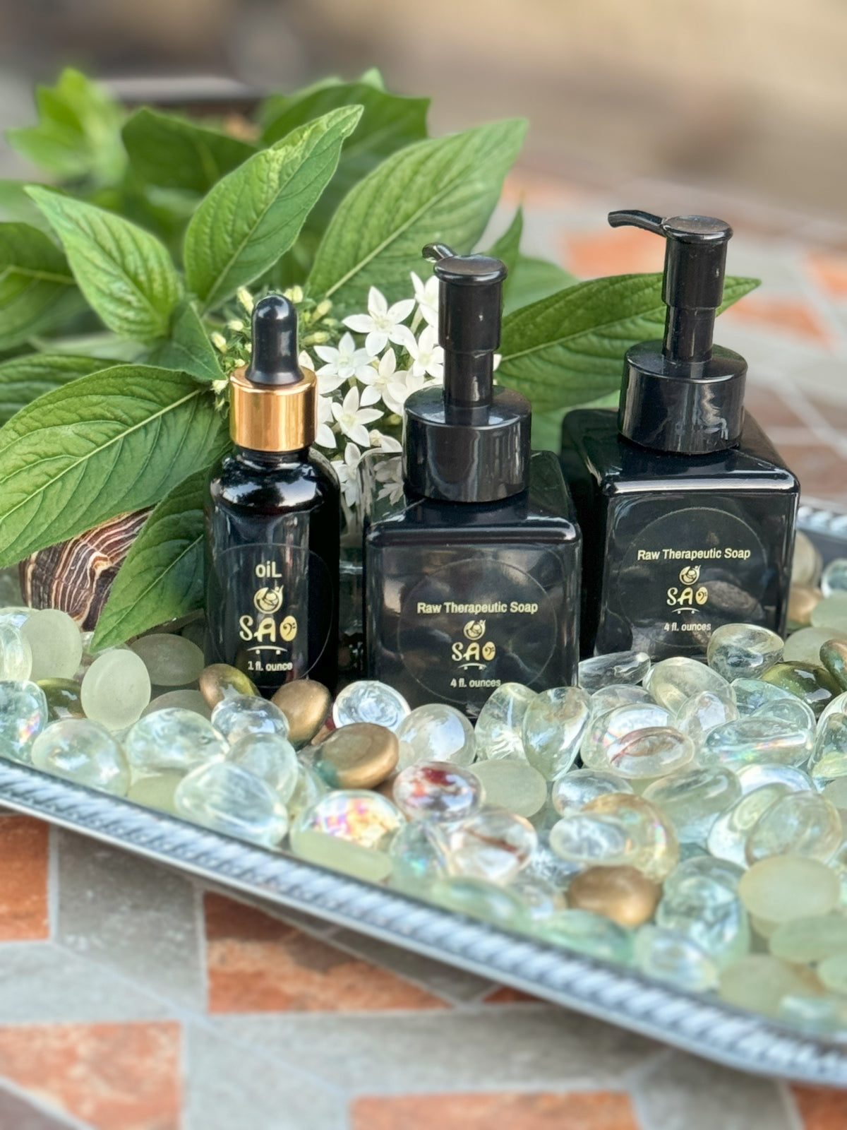 Raw Liquid Black Soap ((2)) Bottle Set with SAO Oil