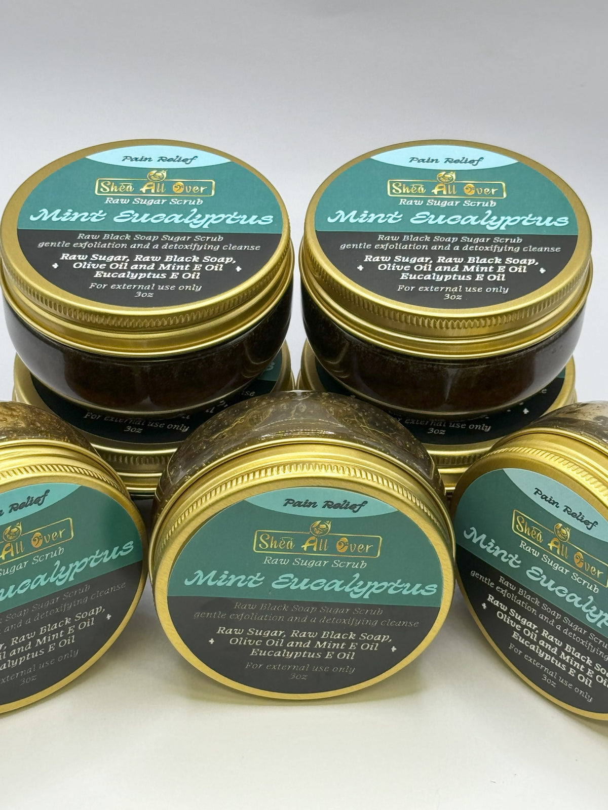 Raw Black Soap Sugar Scrubs